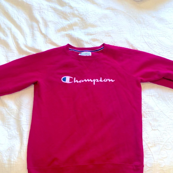 Womens champion crewneck hot pink - Picture 1 of 4